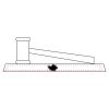 CRY047 - 13 7/8" x 4 1/4" Crystal Gavel on Black Base Thumbnail