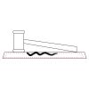 CRY047 - 13 7/8" x 4 1/4" Crystal Gavel on Black Base Thumbnail