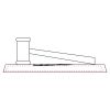 CRY047 - 13 7/8" x 4 1/4" Crystal Gavel on Black Base Thumbnail