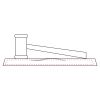 CRY047 - 13 7/8" x 4 1/4" Crystal Gavel on Black Base Thumbnail
