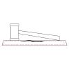 CRY047 - 13 7/8" x 4 1/4" Crystal Gavel on Black Base Thumbnail