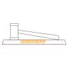 CRY047 - 13 7/8" x 4 1/4" Crystal Gavel on Black Base Thumbnail