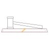 CRY047 - 13 7/8" x 4 1/4" Crystal Gavel on Black Base Thumbnail