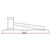 CRY047 - 13 7/8" x 4 1/4" Crystal Gavel on Black Base Thumbnail