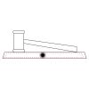 CRY047 - 13 7/8" x 4 1/4" Crystal Gavel on Black Base Thumbnail