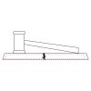 CRY047 - 13 7/8" x 4 1/4" Crystal Gavel on Black Base Thumbnail