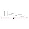 CRY047 - 13 7/8" x 4 1/4" Crystal Gavel on Black Base Thumbnail