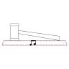 CRY047 - 13 7/8" x 4 1/4" Crystal Gavel on Black Base Thumbnail
