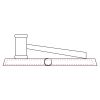 CRY047 - 13 7/8" x 4 1/4" Crystal Gavel on Black Base Thumbnail