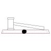 CRY047 - 13 7/8" x 4 1/4" Crystal Gavel on Black Base Thumbnail
