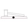 CRY047 - 13 7/8" x 4 1/4" Crystal Gavel on Black Base Thumbnail