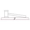 CRY047 - 13 7/8" x 4 1/4" Crystal Gavel on Black Base Thumbnail
