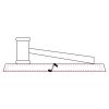 CRY047 - 13 7/8" x 4 1/4" Crystal Gavel on Black Base Thumbnail
