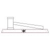 CRY047 - 13 7/8" x 4 1/4" Crystal Gavel on Black Base Thumbnail