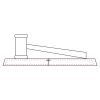 CRY047 - 13 7/8" x 4 1/4" Crystal Gavel on Black Base Thumbnail