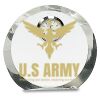 [CRY169] 4.5" Round Crystal Clock Thumbnail