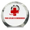 [CRY169] 4.5" Round Crystal Clock Thumbnail