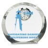 [CRY169] 4.5" Round Crystal Clock Thumbnail