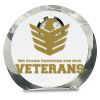 [CRY169] 4.5" Round Crystal Clock Thumbnail