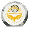 [CRY169] 4.5" Round Crystal Clock Thumbnail