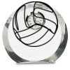 [CRY169] 4.5" Round Crystal Clock Thumbnail