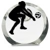 [CRY169] 4.5" Round Crystal Clock Thumbnail