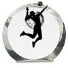 [CRY169] 4.5" Round Crystal Clock Thumbnail