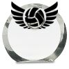 [CRY169] 4.5" Round Crystal Clock Thumbnail