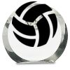 [CRY169] 4.5" Round Crystal Clock Thumbnail