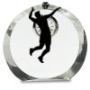 [CRY169] 4.5" Round Crystal Clock Thumbnail