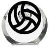 [CRY169] 4.5" Round Crystal Clock Thumbnail