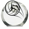 [CRY169] 4.5" Round Crystal Clock Thumbnail