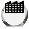 [CRY169] 4.5" Round Crystal Clock Thumbnail