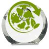 [CRY169] 4.5" Round Crystal Clock Thumbnail