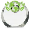 [CRY169] 4.5" Round Crystal Clock Thumbnail
