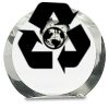 [CRY169] 4.5" Round Crystal Clock Thumbnail