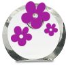 [CRY169] 4.5" Round Crystal Clock Thumbnail