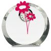 [CRY169] 4.5" Round Crystal Clock Thumbnail