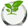 [CRY169] 4.5" Round Crystal Clock Thumbnail