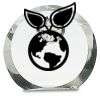 [CRY169] 4.5" Round Crystal Clock Thumbnail