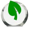 [CRY169] 4.5" Round Crystal Clock Thumbnail