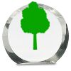 [CRY169] 4.5" Round Crystal Clock Thumbnail