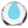 [CRY169] 4.5" Round Crystal Clock Thumbnail