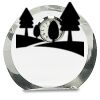 [CRY169] 4.5" Round Crystal Clock Thumbnail