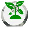[CRY169] 4.5" Round Crystal Clock Thumbnail