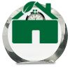[CRY169] 4.5" Round Crystal Clock Thumbnail