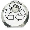 [CRY169] 4.5" Round Crystal Clock Thumbnail