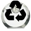[CRY169] 4.5" Round Crystal Clock Thumbnail