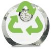 [CRY169] 4.5" Round Crystal Clock Thumbnail