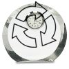 [CRY169] 4.5" Round Crystal Clock Thumbnail
